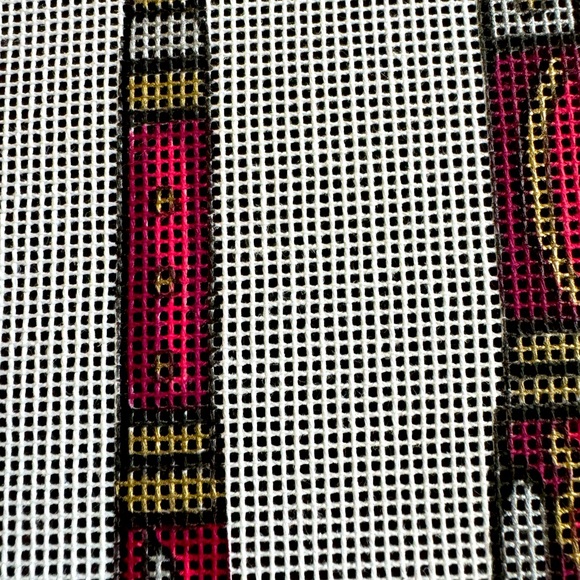 Hand-Painted “Pen Set” Needlepoint Canvas - Picture 3 of 7